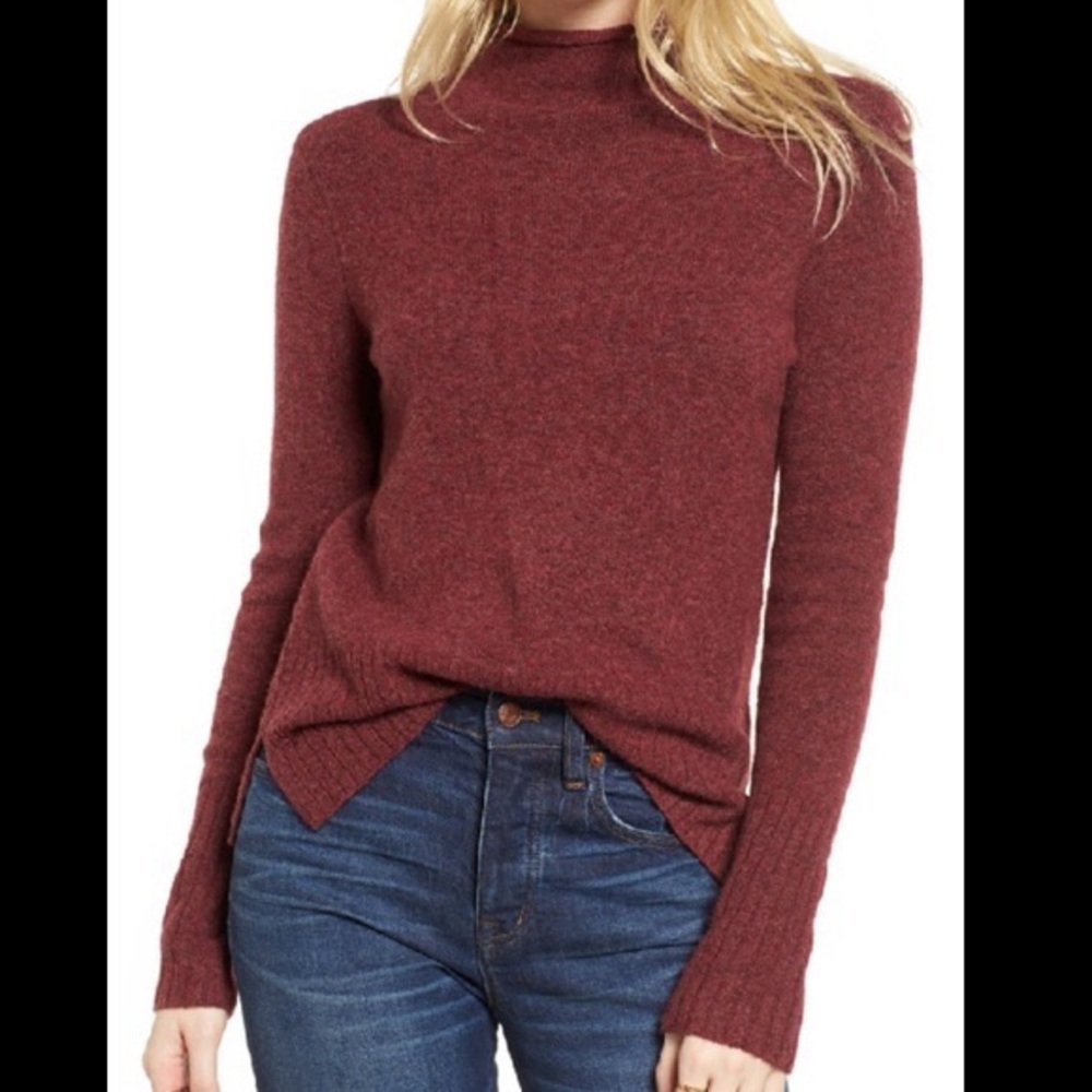 Madewell Inland Turtleneck Sweater in Coziest Yarn